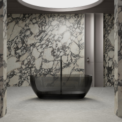 Hot Style Wholesale Freestanding Transparent Resin Bathtub TW-8501T