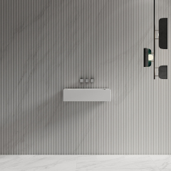 Popular Wholesale Designer Wall-Mount Hung Artificial Stone Wash Basin Single Bathroom Sink TW-G272