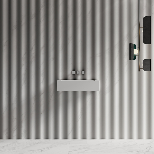 Popular Wholesale Designer Wall-Mount Hung Artificial Stone Wash Basin Single Bathroom Sink TW-G272