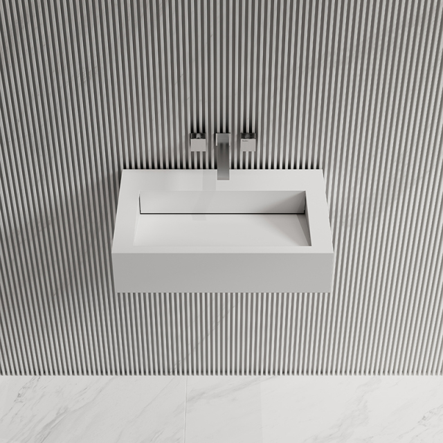 Popular Wholesale Designer Wall-Mount Hung Artificial Stone Wash Basin Single Bathroom Sink TW-G272