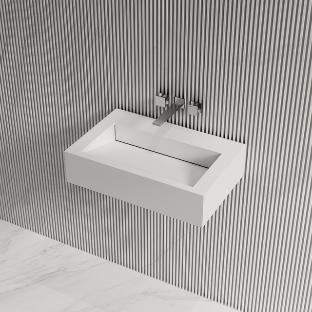 Popular Wholesale Designer Wall-Mount Hung Artificial Stone Wash Basin Single Bathroom Sink TW-G272