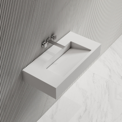 &W 31.5-Inch Wall-Mount Artificial Stone Wash Basin TW-G273