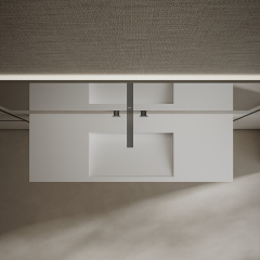 T&W 47.5-Inch Wall-Mount Solid Surface Wash Basin – TW-G285