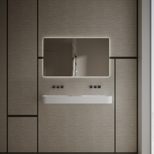 T&W 47.5-Inch Wall-Mount Solid Surface Wash Basin – TW-G286