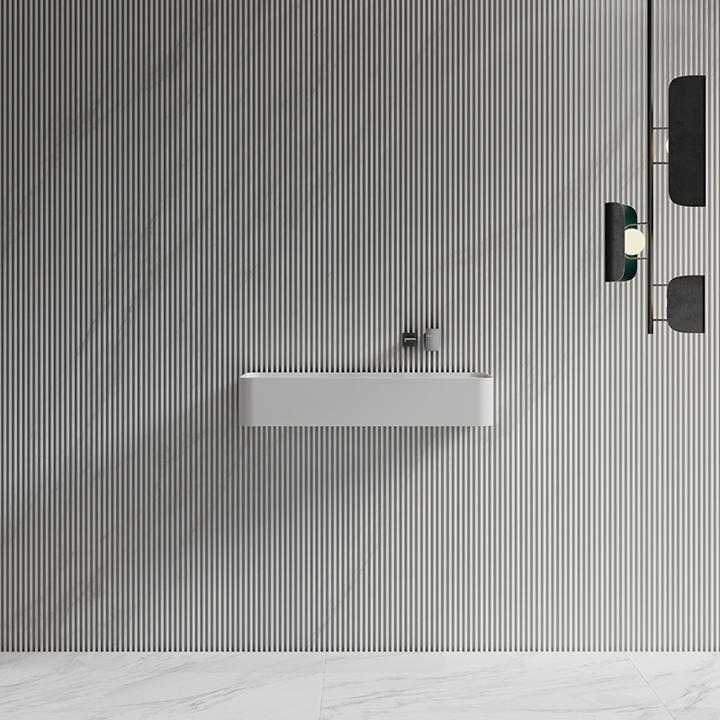 Popular Wholesale Designer Wall-Mount Hung Artificial Stone Wash Basin Single Bathroom Sink TW-G822