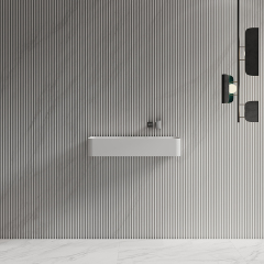 Popular Wholesale Designer Wall-Mount Hung Artificial Stone Wash Basin Single Bathroom Sink TW-G822