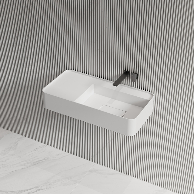 Popular Wholesale Designer Wall-Mount Hung Artificial Stone Wash Basin Single Bathroom Sink TW-G822