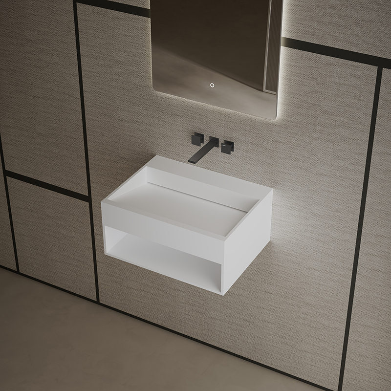 Factory Wholesale Wall Mounted Solid Surface Wash Basin XA-G71