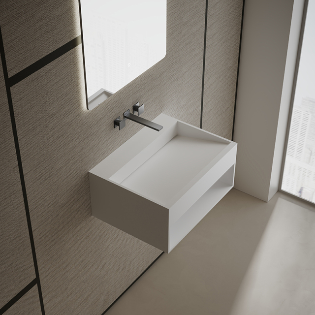 Factory Wholesale Wall Mounted Solid Surface Wash Basin XA-G71