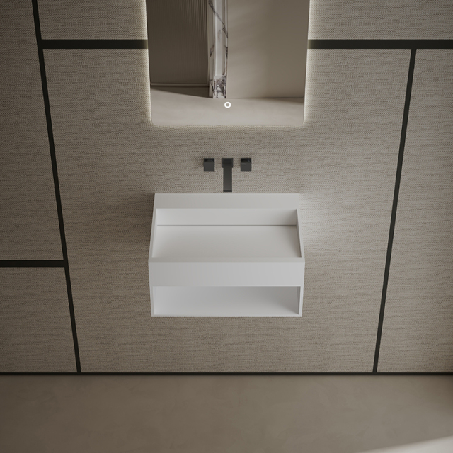 Factory Wholesale Wall Mounted Solid Surface Wash Basin XA-G71