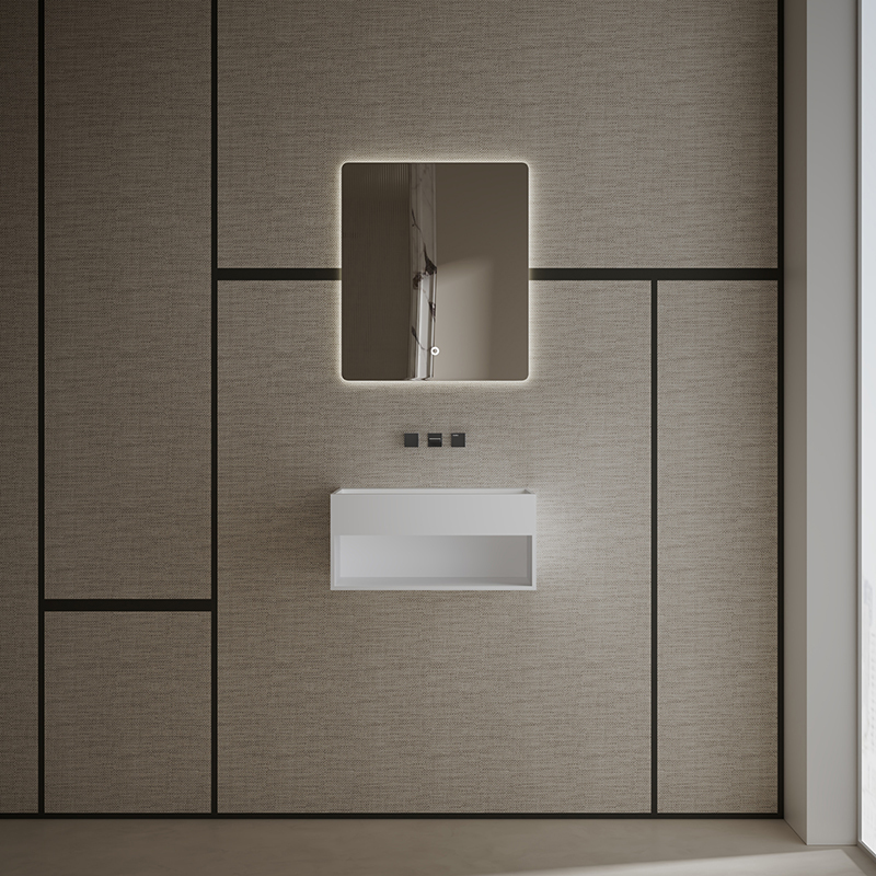 Factory Wholesale Wall Mounted Solid Surface Wash Basin XA-G71