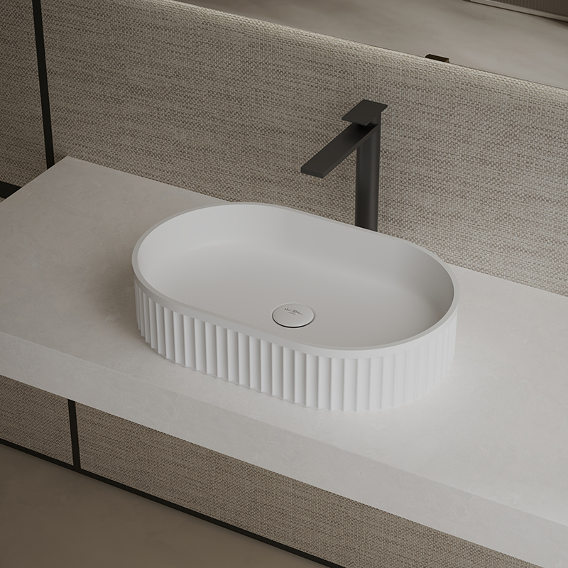 Hot Style Wholesale Artificial Stone Above Counter Top Wash Basin TW-A8121