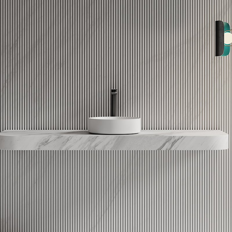 China Wholesale Factory Round Above Counter Top Artificial Stone Wash Basin XA-A10