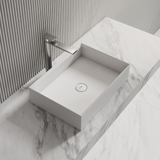 Manufacturer Rectangle Above Counter Top Resin Stone Wash Basin XA-A32C