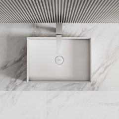 Manufacturer Rectangle Above Counter Top Resin Stone Wash Basin XA-A32C