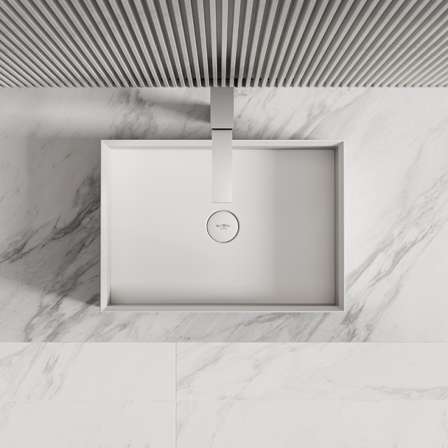 Manufacturer Rectangle Above Counter Top Resin Stone Wash Basin XA-A32C
