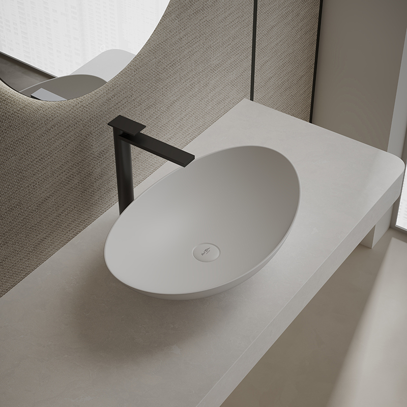 China Wholesale Factory Oval Above Counter Top Wash Basin XA-A76