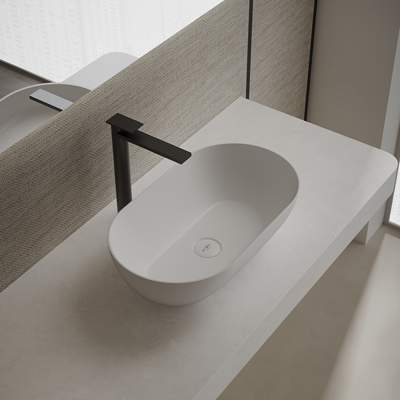 Factory Wholesale Oval Above Counter Top Wash Basin XA-A78