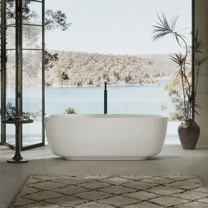 Manufacturer High Quality Oval Freestanding American Acrylic Bathtub TW-7712