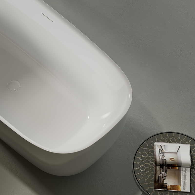 Manufacturer High Quality Oval Freestanding American Acrylic Bathtub TW-7712