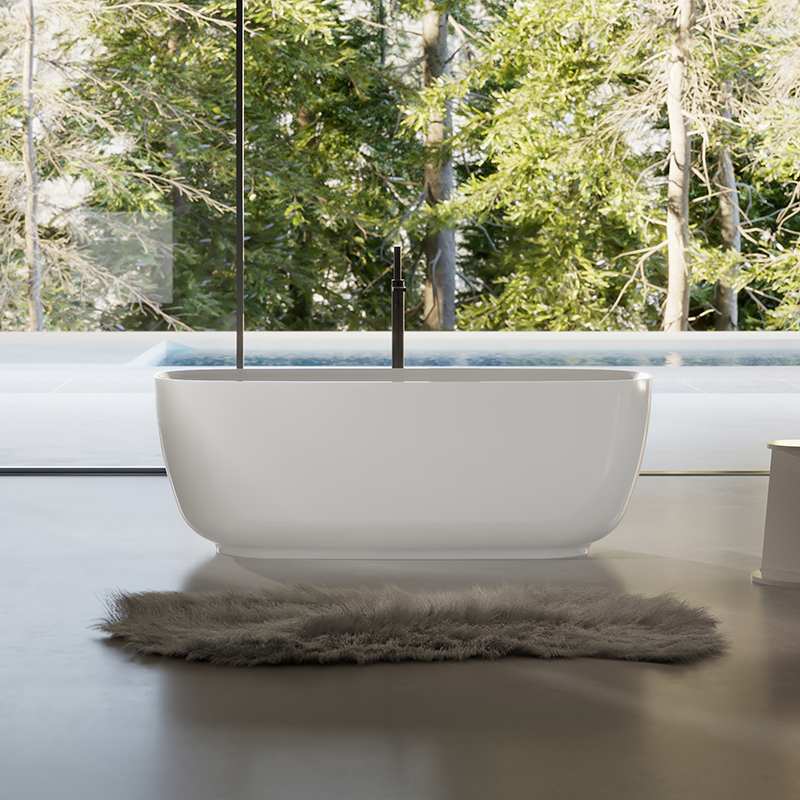 Factory Wholesale Oval Freestanding Acrylic Bathtub TW-7716