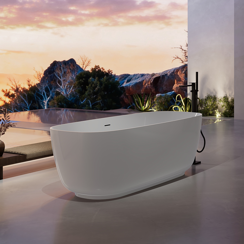Factory Wholesale Oval Freestanding Acrylic Bathtub TW-7716