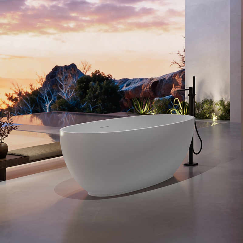 China Wholesale Factory Artificial Stone Bathtub TW-8607