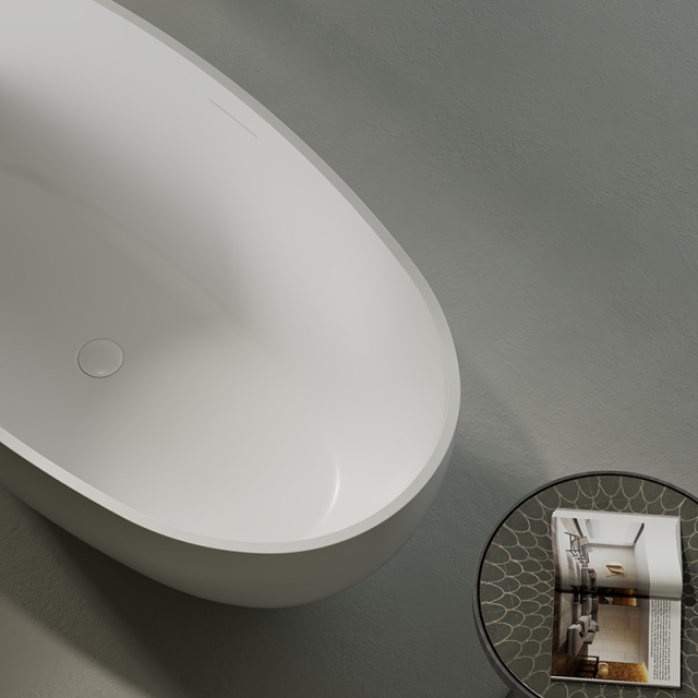 China Wholesale Factory Artificial Stone Bathtub TW-8607