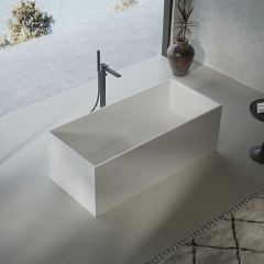 Factory Supply Quality Assurance Rectangle Freestanding Artificial Stone Bathtub XA-8872