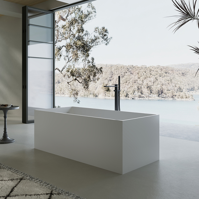 Factory Supply Quality Assurance Rectangle Freestanding Artificial Stone Bathtub XA-8872