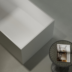 Factory Supply Quality Assurance Rectangle Freestanding Artificial Stone Bathtub XA-8872