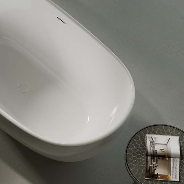 Wholesale Price Oval Freestanding Acrylic Bathtub TW-7573