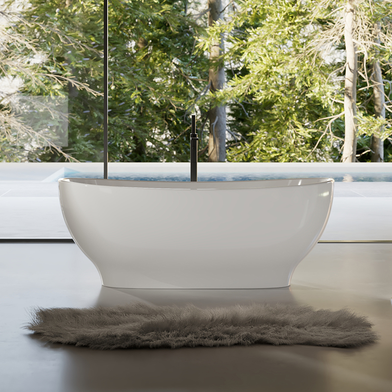 Wholesale Price Oval Freestanding Acrylic Bathtub TW-7573