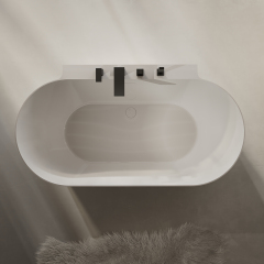 Quality Wholesale Unique Design Back To Wall Freestanding Acrylic Bathtub TW-7620