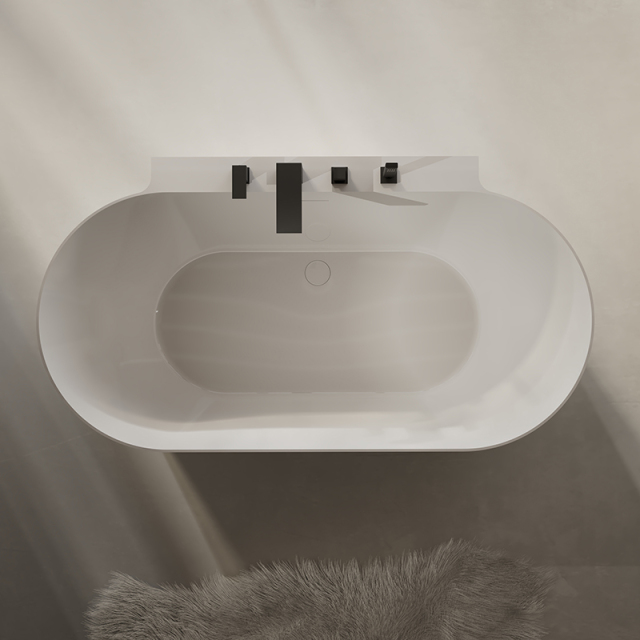 Quality Wholesale Unique Design Back To Wall Freestanding Acrylic Bathtub TW-7620