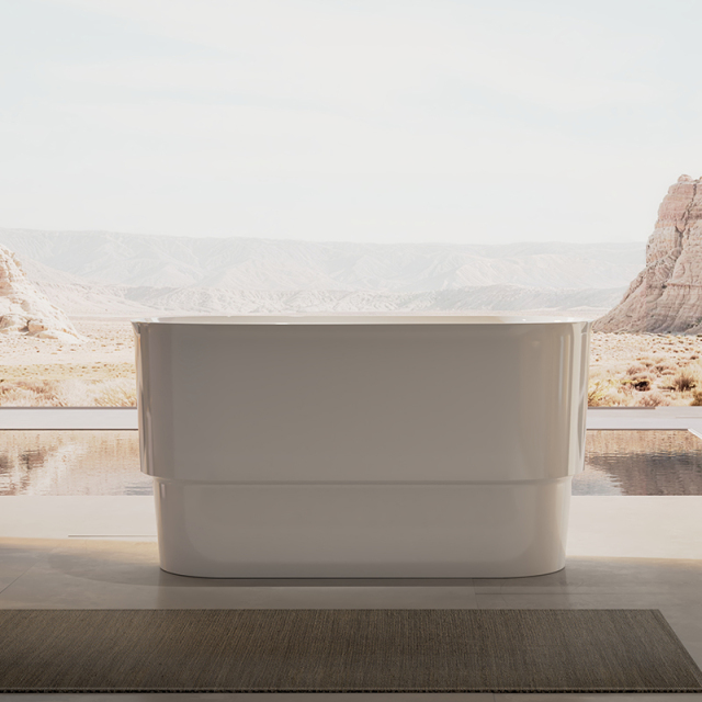 China Wholesale Factory Oval Pedestal Acrylic Bathtub With Seat TW-7799