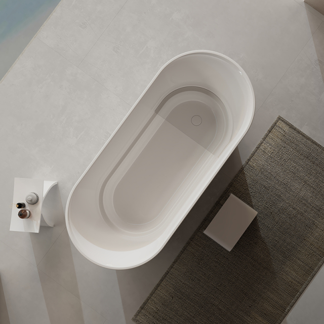 China Wholesale Factory Oval Pedestal Acrylic Bathtub With Seat TW-7799