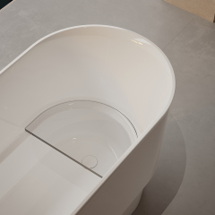 China Wholesale Factory Oval Pedestal Acrylic Bathtub With Seat TW-7799