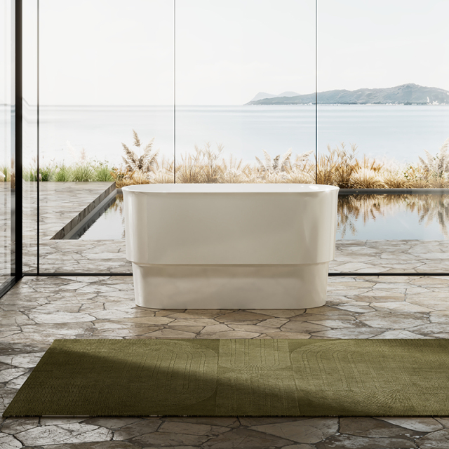 China Wholesale Factory Oval Pedestal Acrylic Bathtub With Seat TW-7799