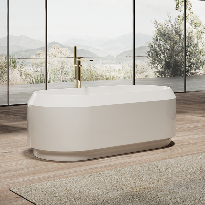 Wholesale High End Quality Oval Freestanding Acrylic Bathtub TW-7722