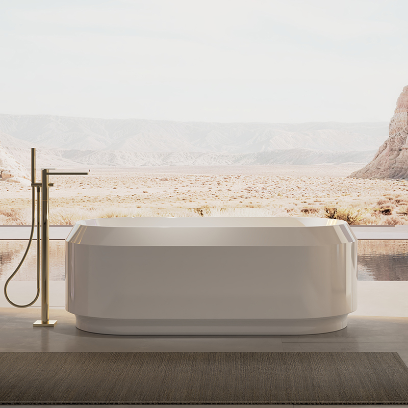 Wholesale High End Quality Oval Freestanding Acrylic Bathtub TW-7722
