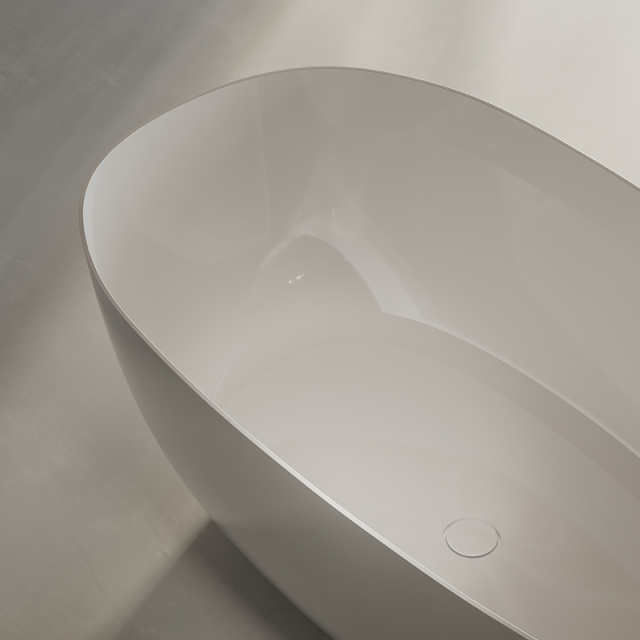 China Wholesale Factory Oval Egg-Shaped Freestanding Acrylic Bathtub TW-7758