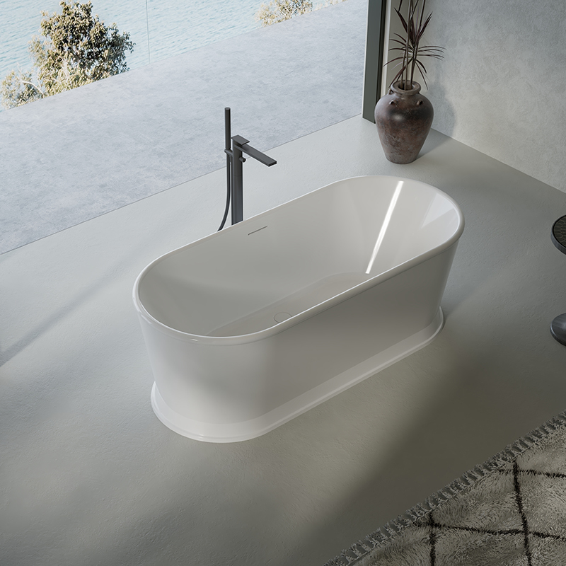 Popular Wholesale Designer Oval Pedestal Acrylic Bathtub TW-7791