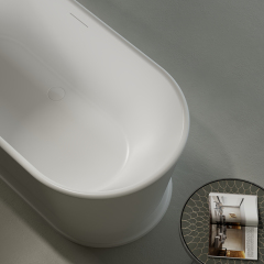 Popular Wholesale Designer Oval Pedestal Acrylic Bathtub TW-7791