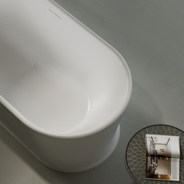 Popular Wholesale Designer Oval Pedestal Acrylic Bathtub TW-7791