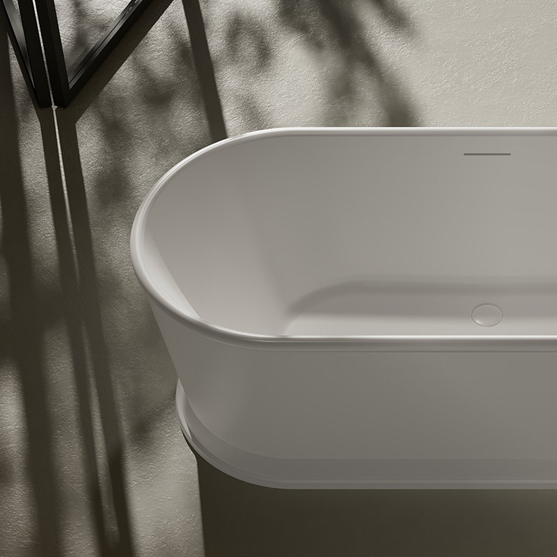 Popular Wholesale Designer Oval Pedestal Acrylic Bathtub TW-7791