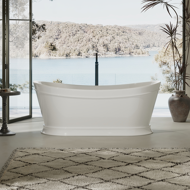 Wholesale Fashion High-End American Oval Pedestal Freestanding Acrylic Bathtub TW-7792