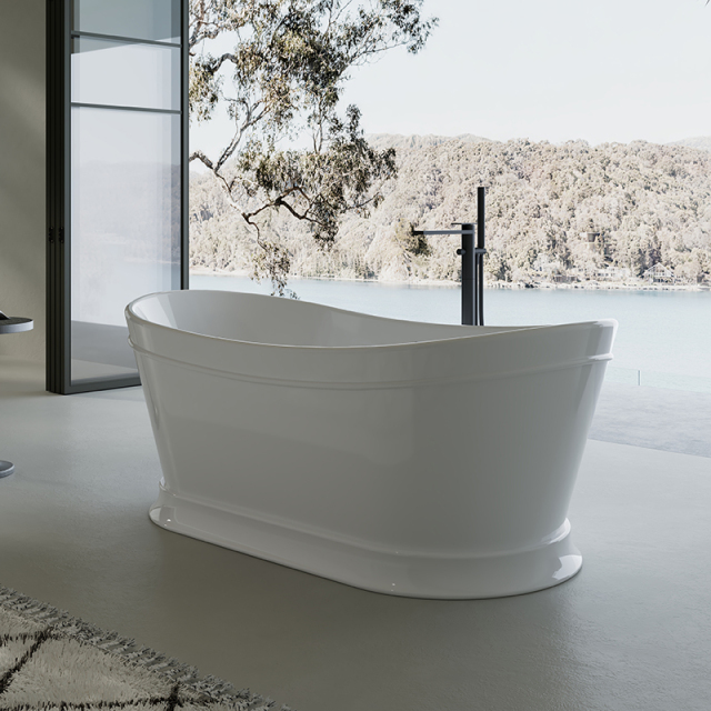 Wholesale Fashion High-End American Oval Pedestal Freestanding Acrylic Bathtub TW-7792