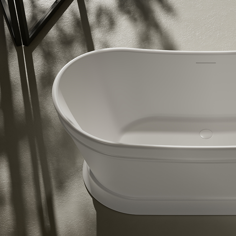 Wholesale Fashion High-End American Oval Pedestal Freestanding Acrylic Bathtub TW-7792