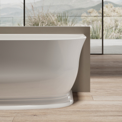 Wholesale High End Quality Back To Wall Freestanding Acrylic Bathtub TW-7793